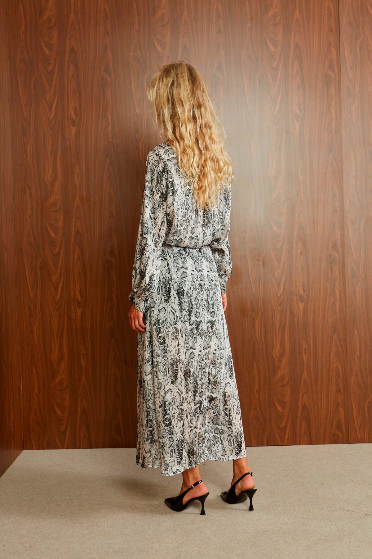 Φούστα black – cream snake