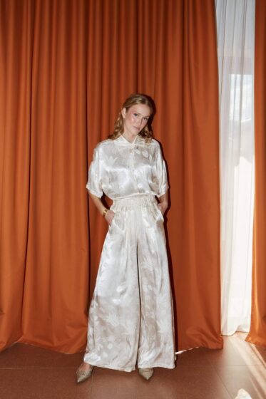 Παντελόνα ζακάρ creme