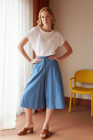 Ζιπ κιλότ jean - alternate view