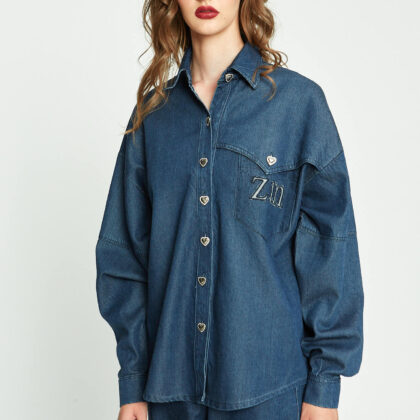 Τζάκετ μπλε τζιν