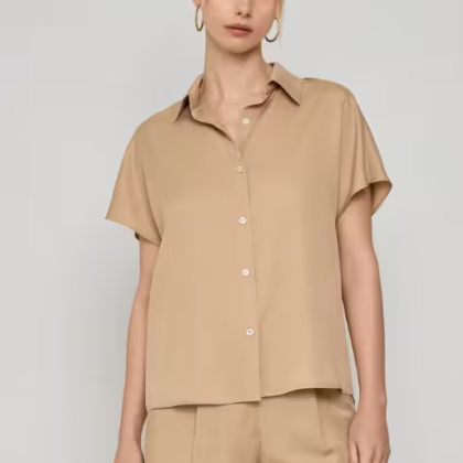 Κοντομάνικο πουκάμισο Lyocell Eco
