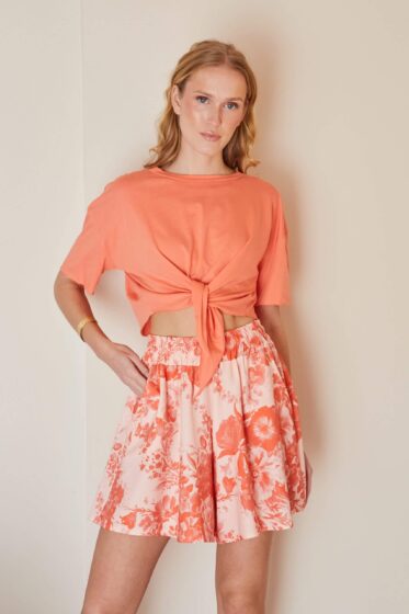 Shorts κλος πορτοκαλί – βερικοκί