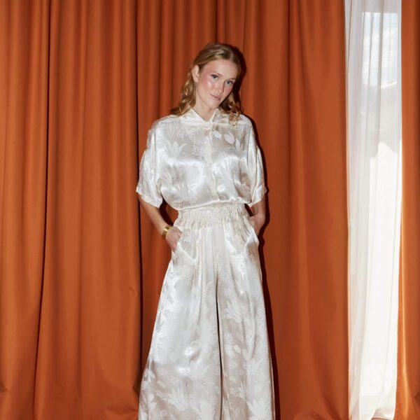 Παντελόνα ζακάρ creme