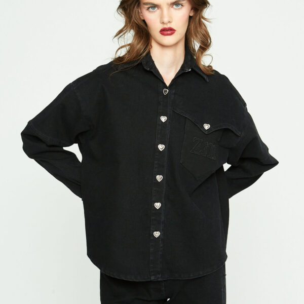 Τζάκετ μαύρο τζιν