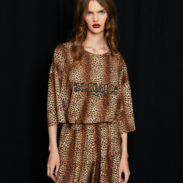 Oversized t-shirt ze_marze leopard