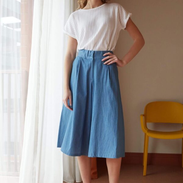 Ζιπ κιλότ jean